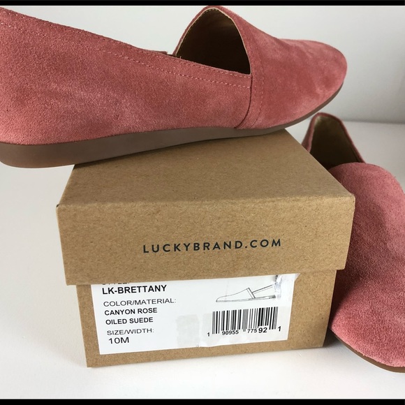 Lucky Brand Brettany Oiled Suede Flat Slip On NIB - Picture 6 of 7